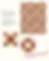 Quilt design with alternating red and beige blocks. Text reads "this is how the blocks would look" and "happy sewing!"