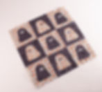 a reverse applique patchwork ghost fabric panel