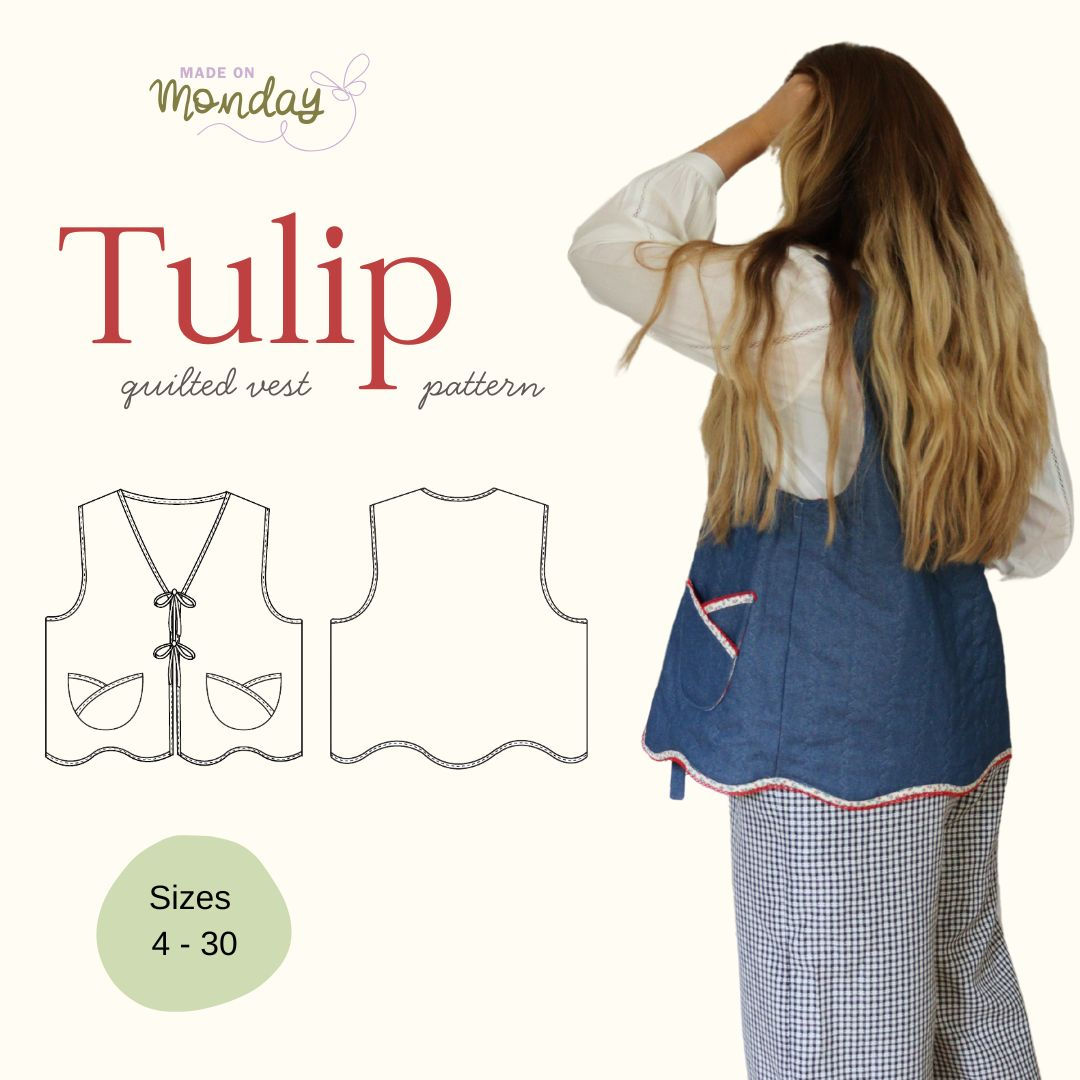 The Tulip Vest Sewing Pattern PDF