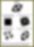 Tutorial for sewing a black and white quilt block, showing steps to create triangular patterns, with instructions for cutting and pressing.