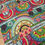 Thumbnail: Indian Block Print Cotton - Psychedelic Strawberries (per metre)