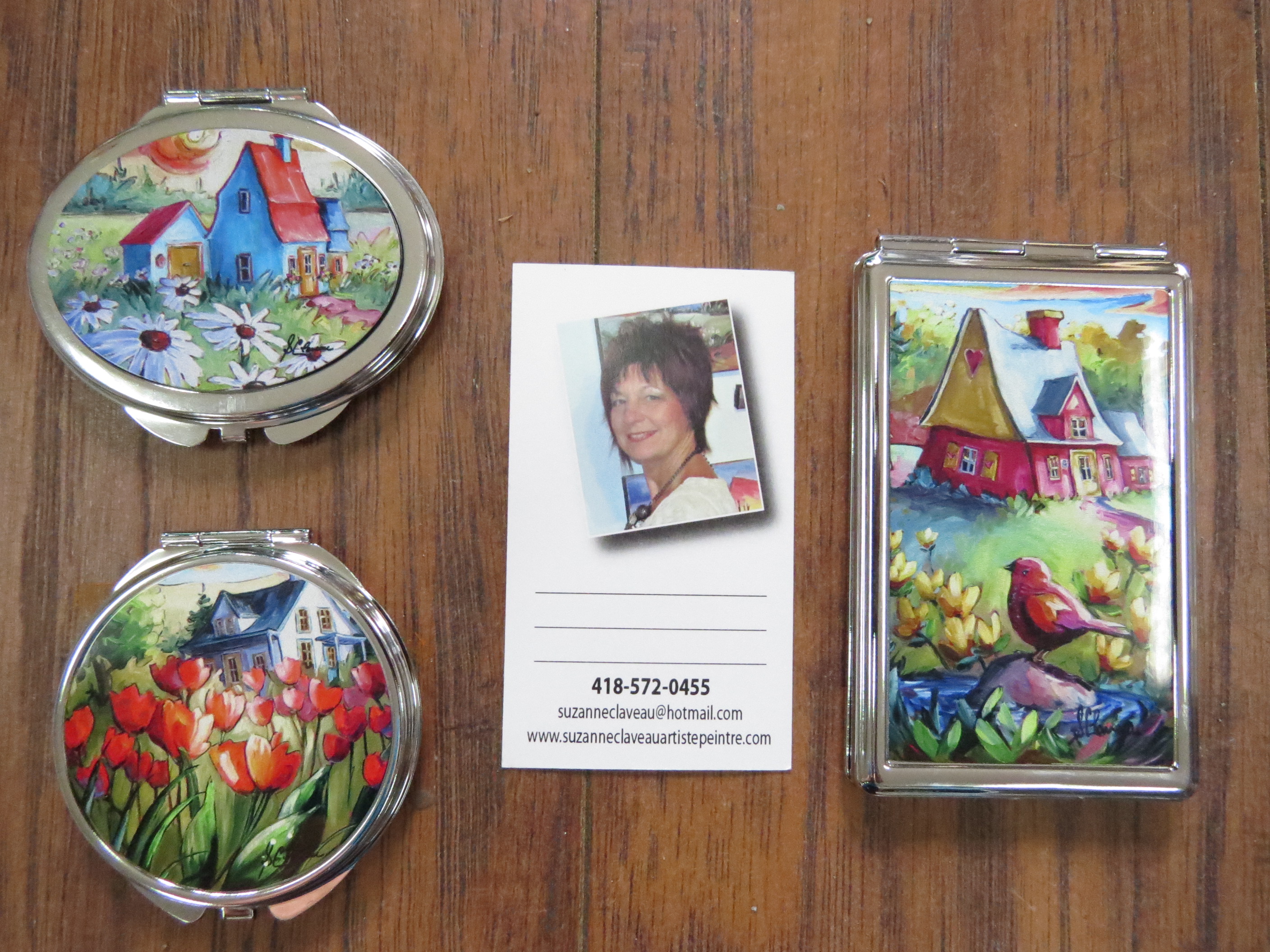 Miroirs et porte cartes S.Claveau
