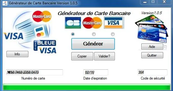 generateur de carte bancaire avec argent