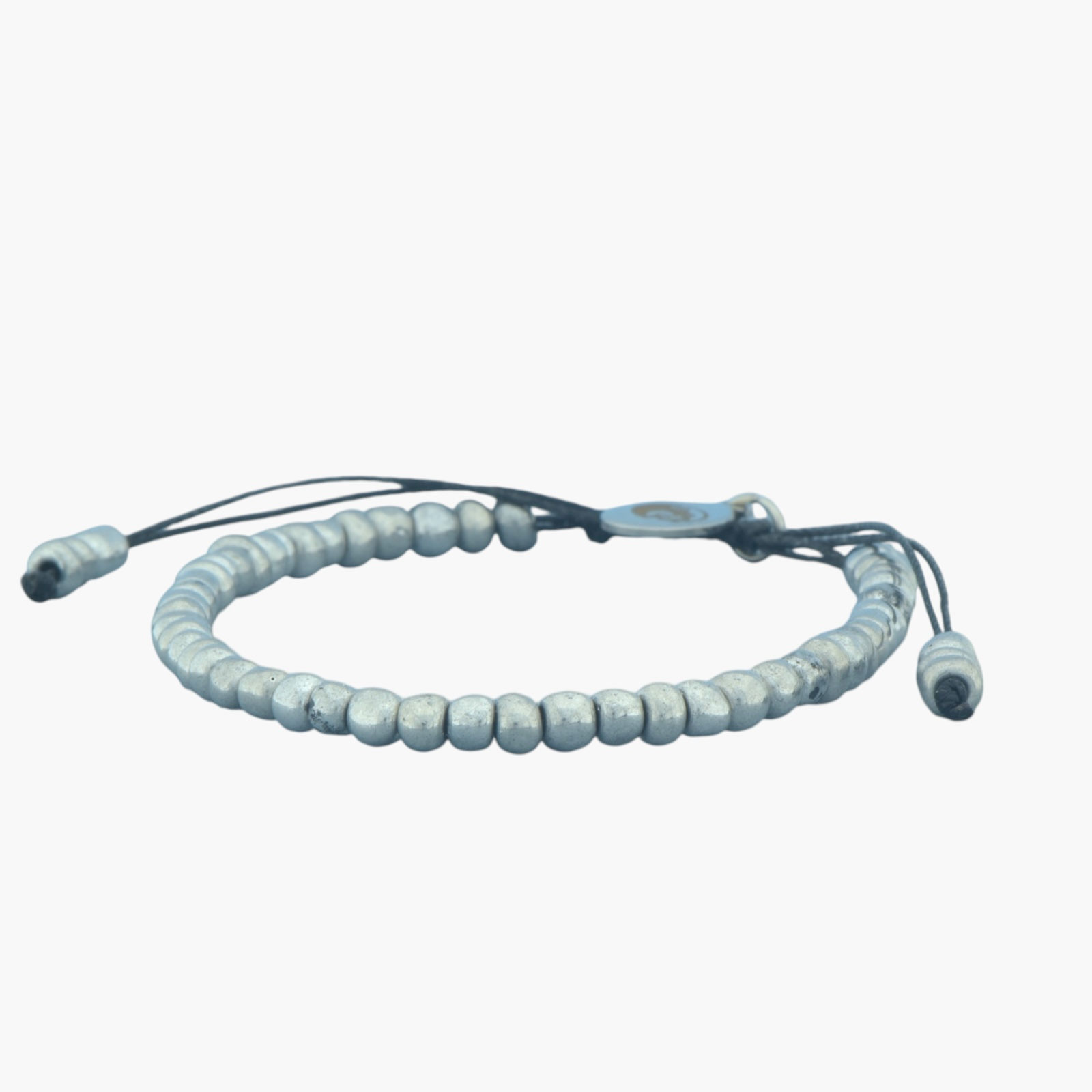 Silver bead bracelet