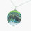 Thumbnail: Green and Blue Ebbing tide inspired pendant