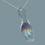 Thumbnail: Purple jellyfish pendant on silver chain