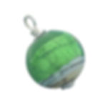 Miniatura: ladies green sea pendant with a bit of sparkle