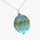 Thumbnail: Ladies blue sea inspired pendant on silver chain
