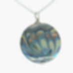 Ladies beach inspired pendant on silver chain