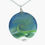 Miniaturbild: Ladies blue and green sea pendant on a silver chain