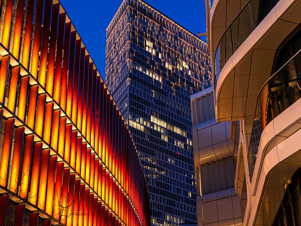 Frankfurt Skyline bei Nacht - Gentlim