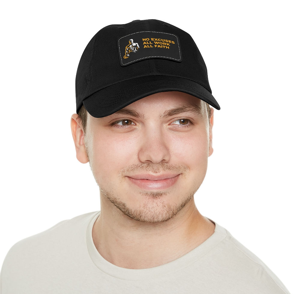 Thumbnail: No Excuses Hat with Leather Patch