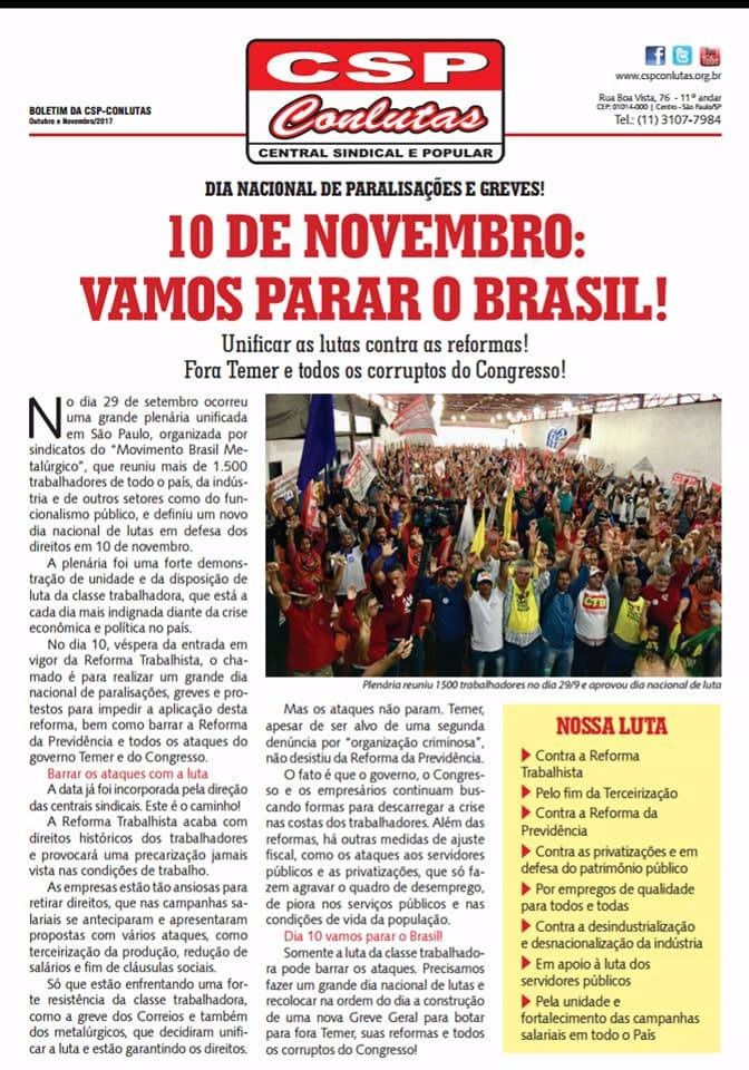 Boletim CSP-Conlutas
