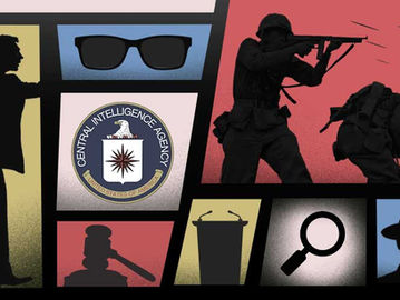 Ilustrasi Jejak Operasi CIA di Indonesia.