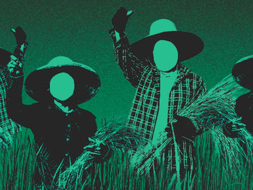 Ilustrasi pemberontakan petani.