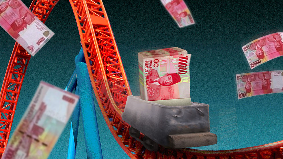 Pasang-surut nilai tukar Rupiah terhadap Dollar AS yang mencerminkan kondisi perekonomian tiap-tiap presiden yang menjabat.  