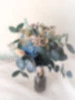 Thumbnail: Bouquet de fleurs stabilisées bleu, Sora