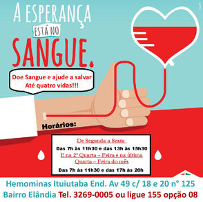 ALERTA DE BAIXO ESTOQUE NO HEMOMINAS ITUIUTABA