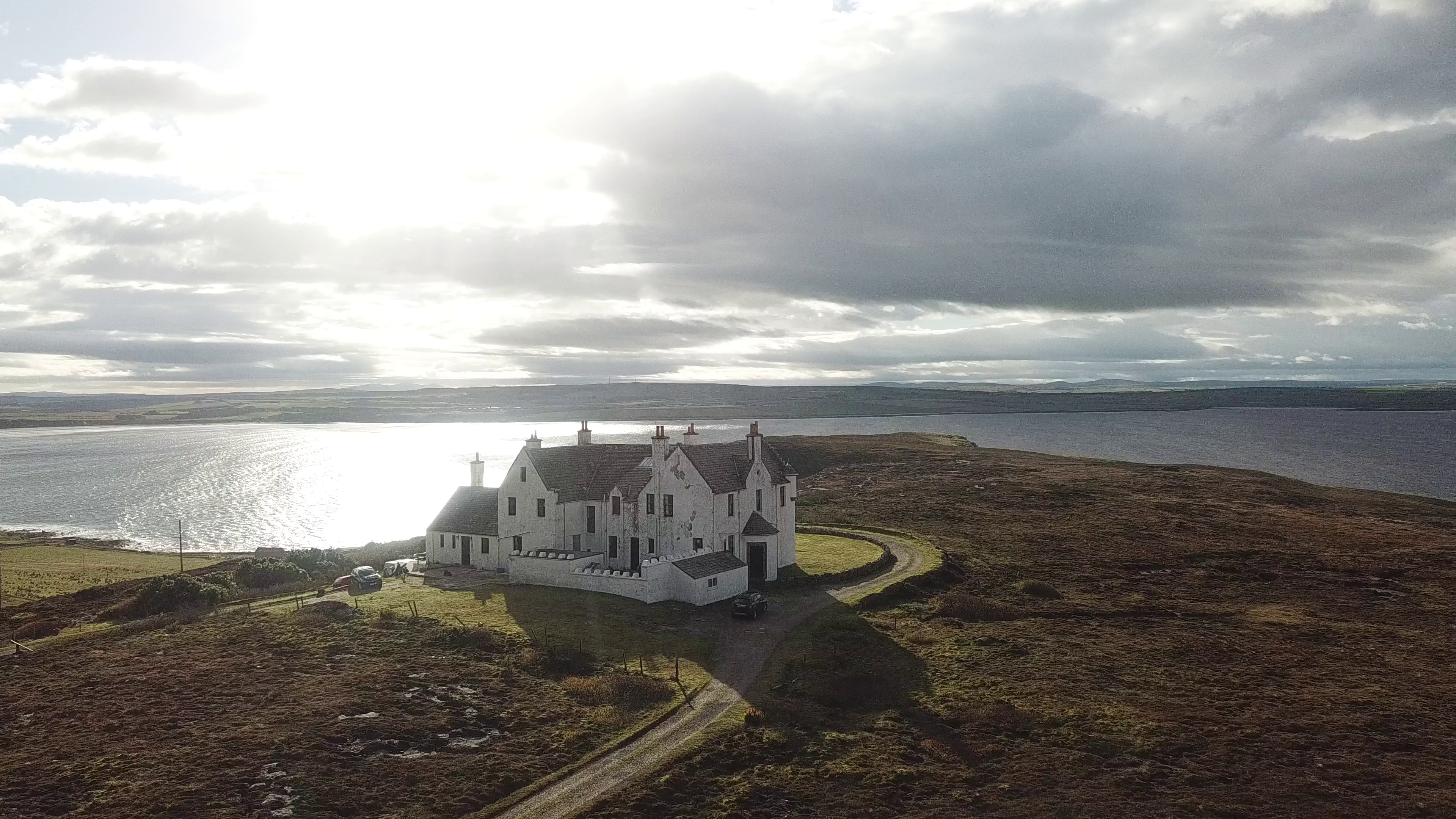 The house and bay beyond (pre-renovation)