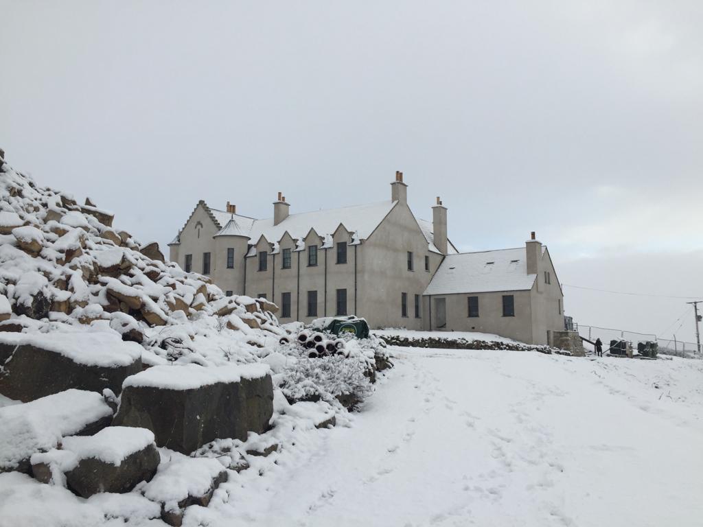 The house in the snow