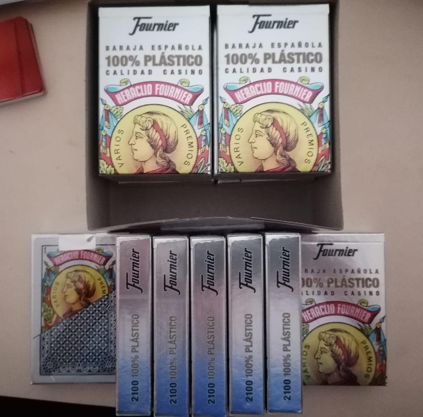 Baraja 40 naipes PVC Plástico