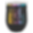 Custom/Personalized Multi Color Prism 12oz Stemless Ion-Plated