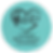 Customized/Personalized Teal 2.5" Round Leatherette Patch with Adhesive