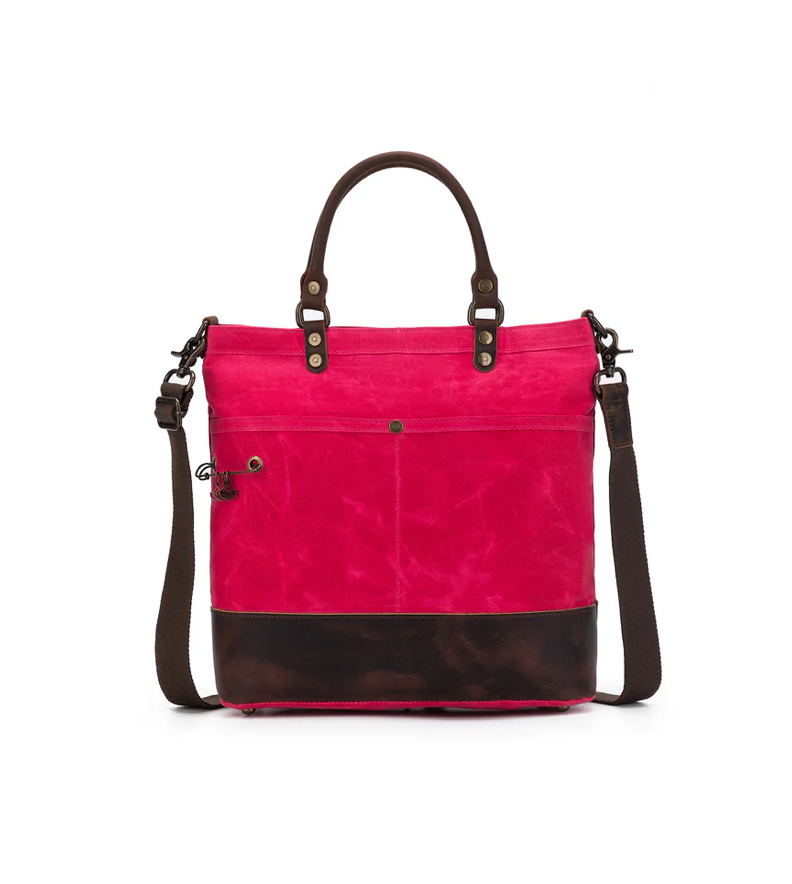 Della Q Vivid Rose Maker's Canvas Tote