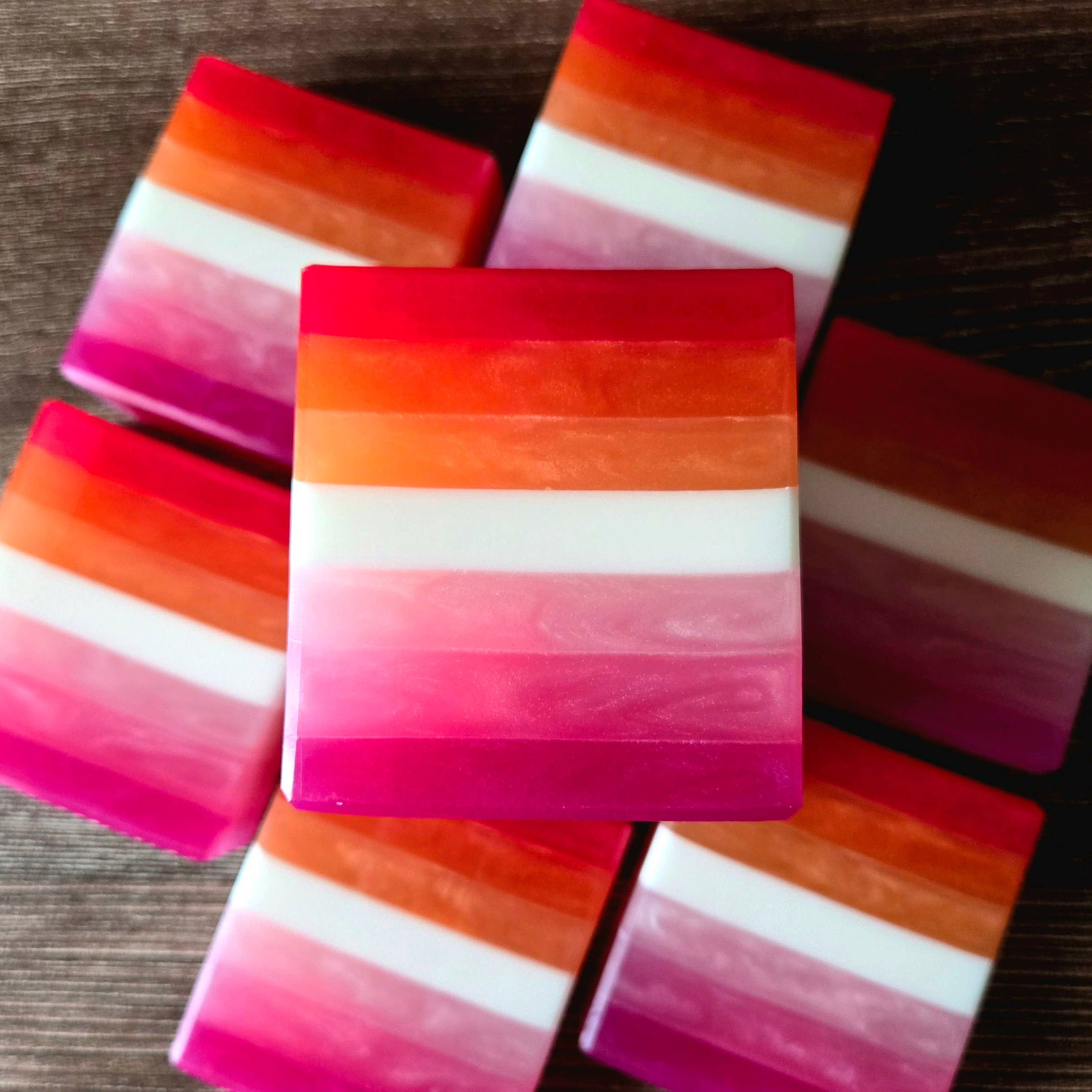 Lesbian Pride Artisan Soap - Berry, Sugar & Tonka