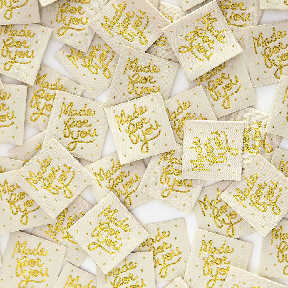Thumbnail: Made for You - Sewing Gift Tag Woven Labels