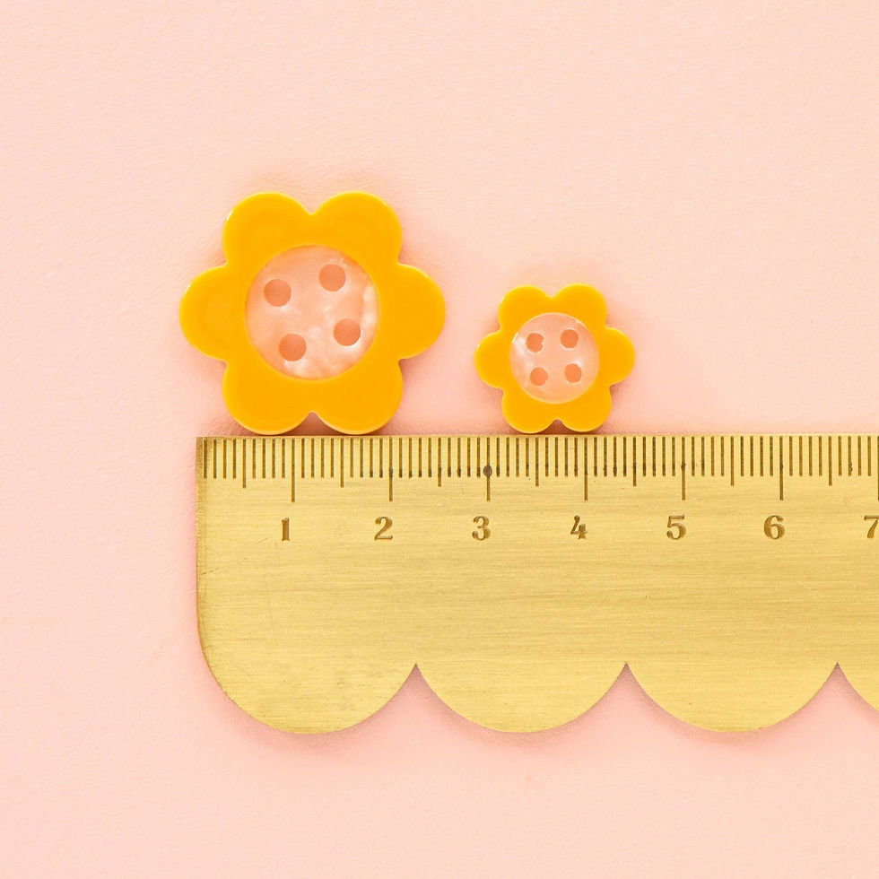 Thumbnail: Yellow Daisy Large 1" Buttons