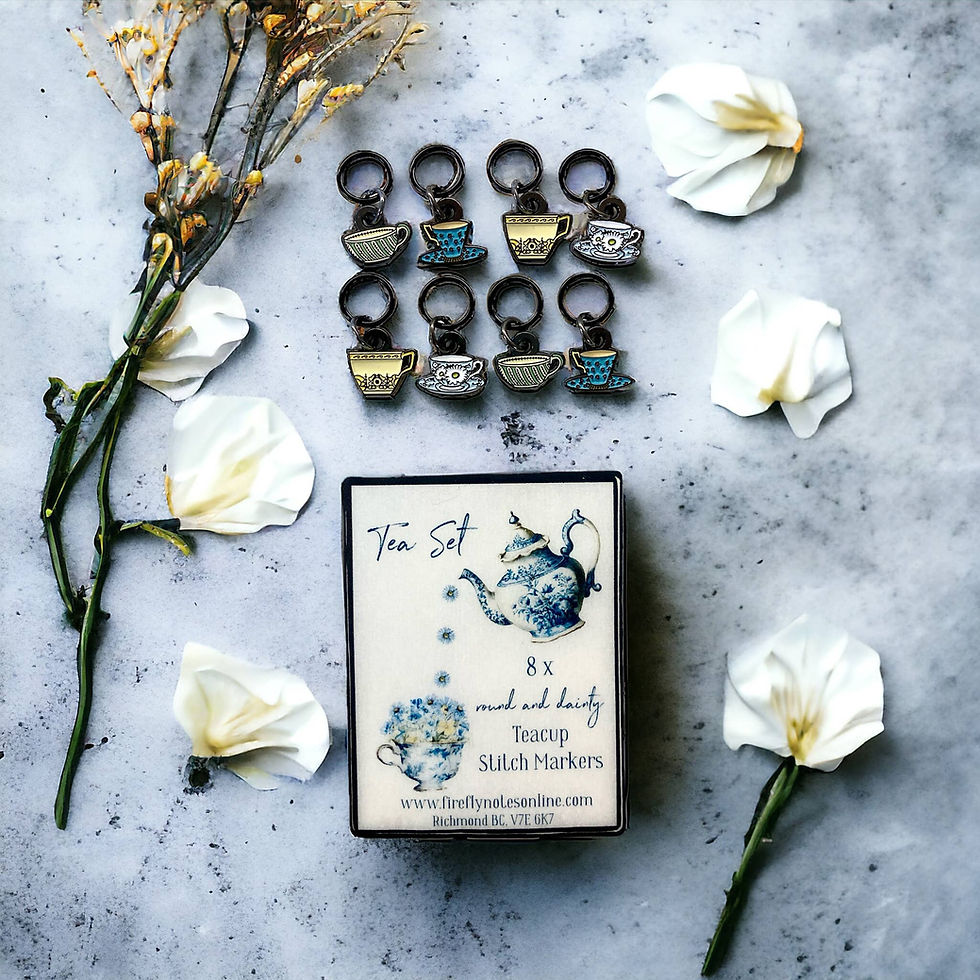 Thumbnail: Tea Set Stitch Markers - Firefly Notes