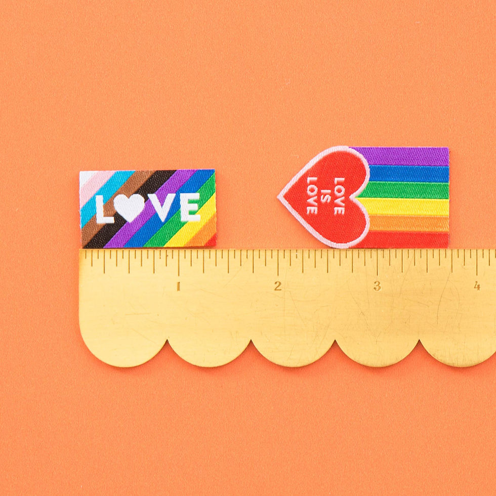 Thumbnail: Pride Rainbow Variety Label - IRON ON