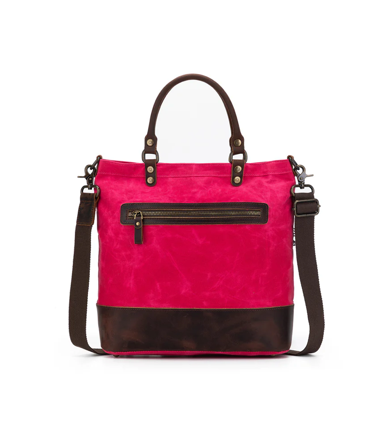 Thumbnail: Della Q Vivid Rose Maker's Canvas Tote