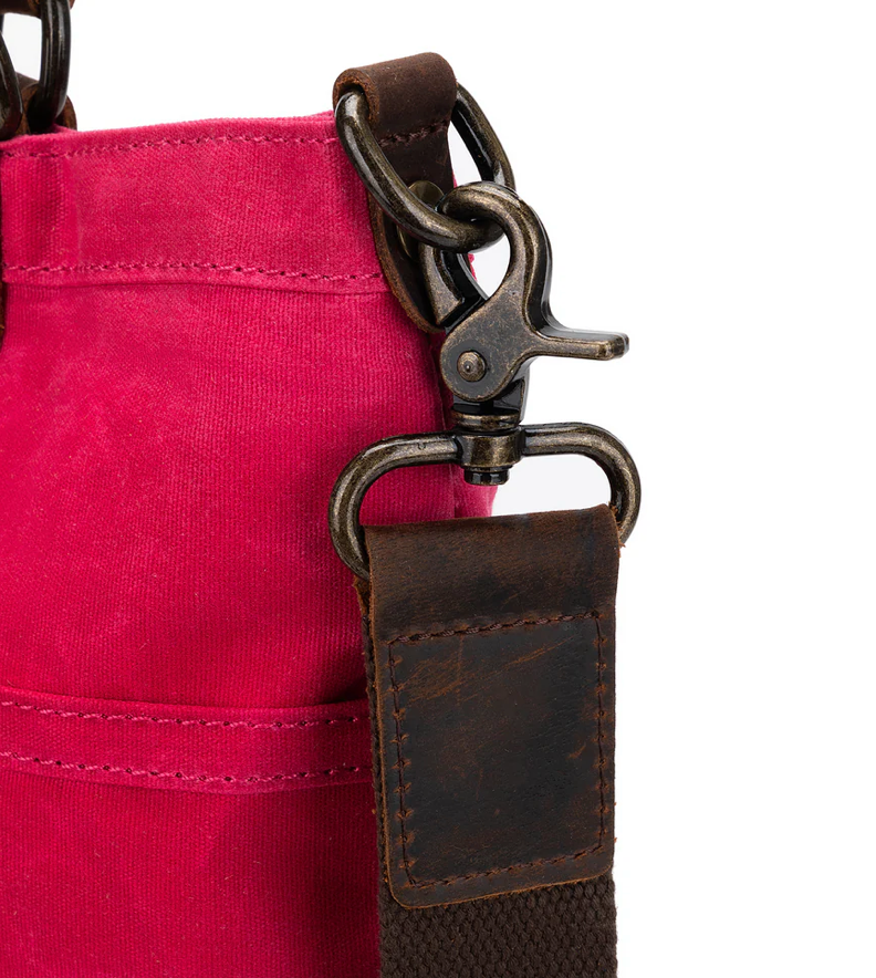 Thumbnail: Della Q Vivid Rose Maker's Canvas Tote