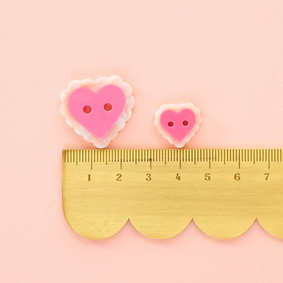 Thumbnail: Pink Sweet Heart Small 5/8" Buttons