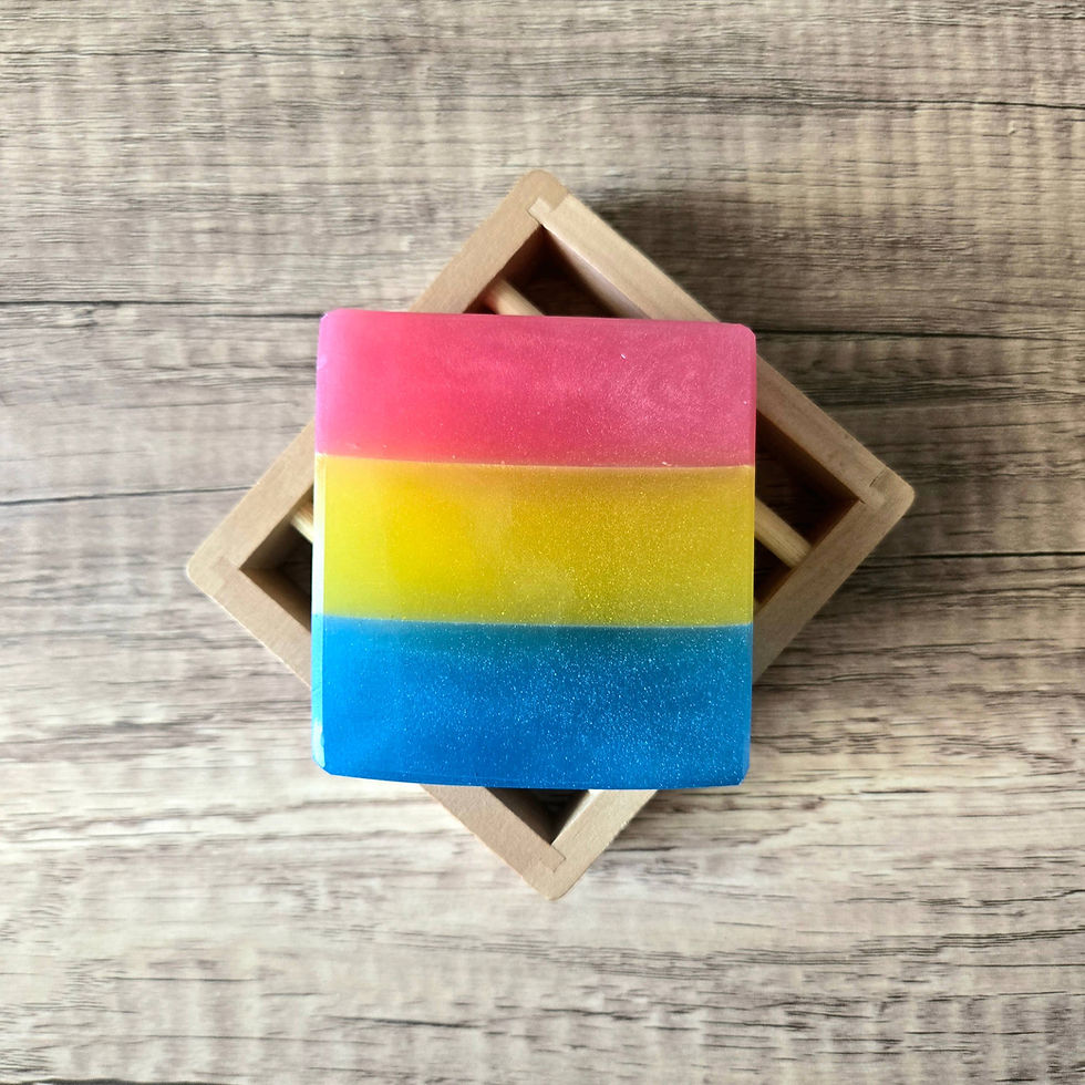 Thumbnail: Pan Pride Handcrafted Soap - Green Moss, Saffron, Sandalwood & Patchouli