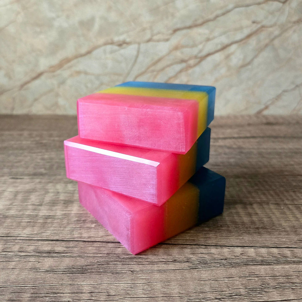 Thumbnail: Pan Pride Handcrafted Soap - Green Moss, Saffron, Sandalwood & Patchouli
