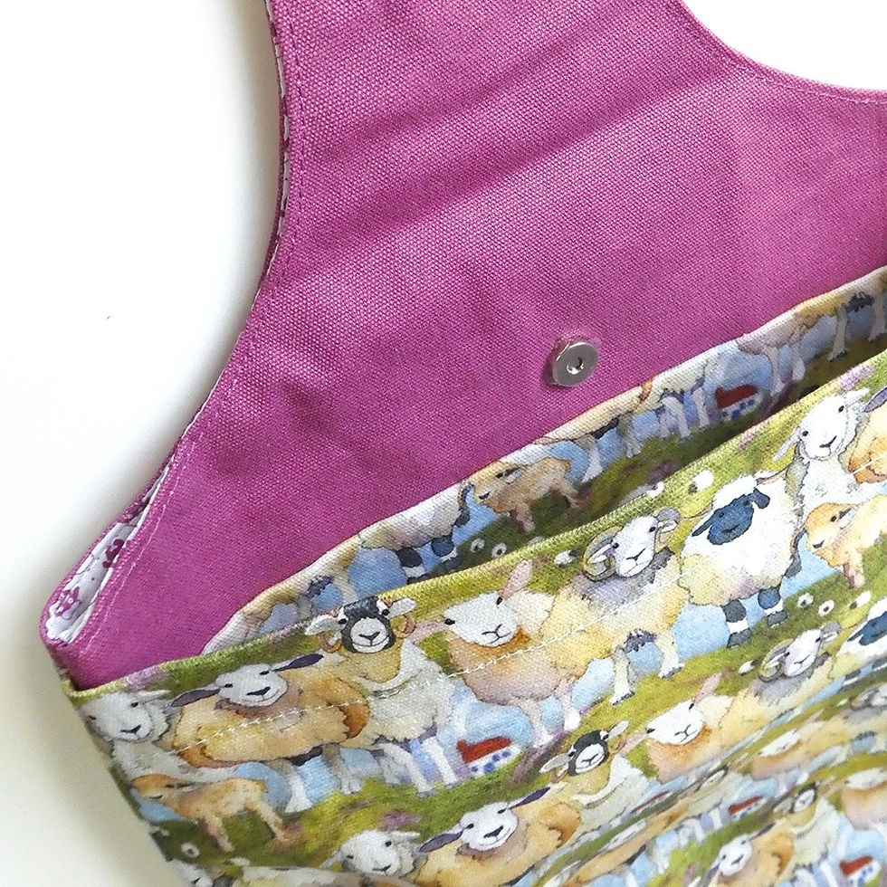 Thumbnail: Emma Ball Wrist Bag - Felted Sheep