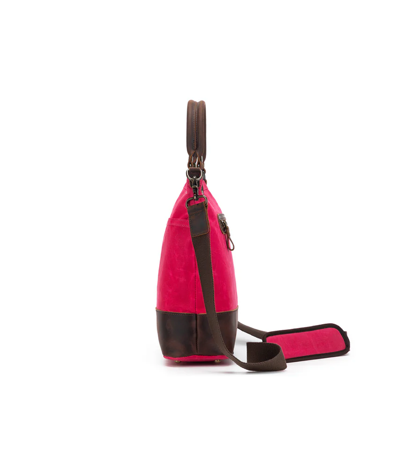Thumbnail: Della Q Vivid Rose Maker's Canvas Tote