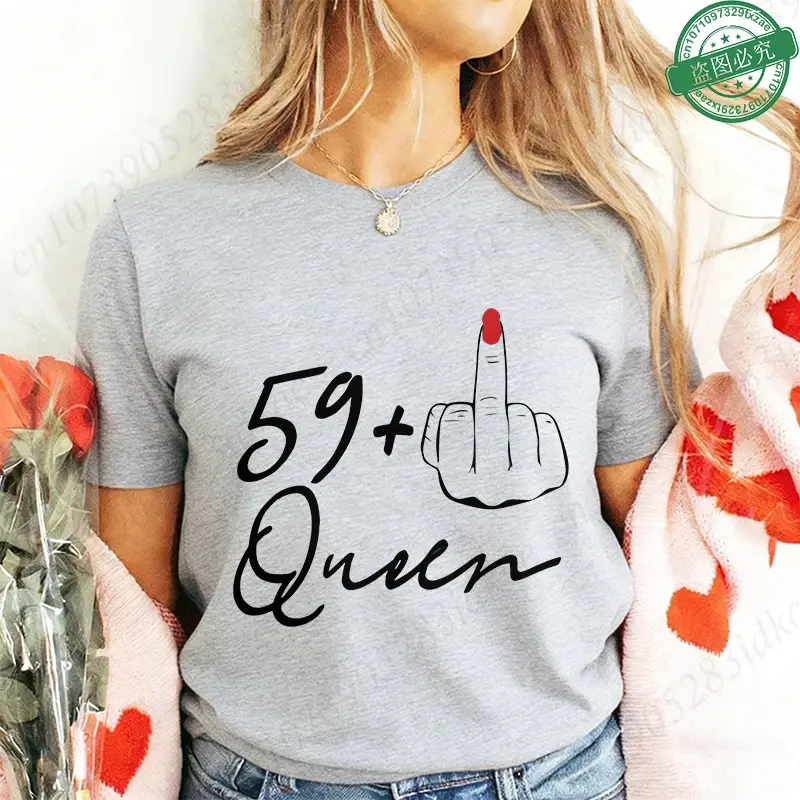 Miniatura: BFF Camisetas de 60º Aniversário Mulheres 59+1