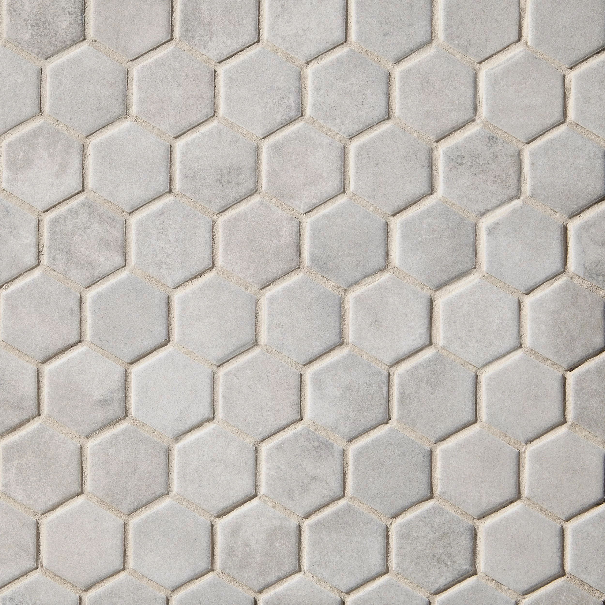 Hexagon Cement Matt Mosaic