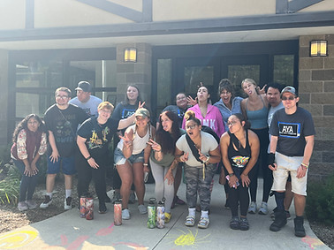 Young Adult group silly