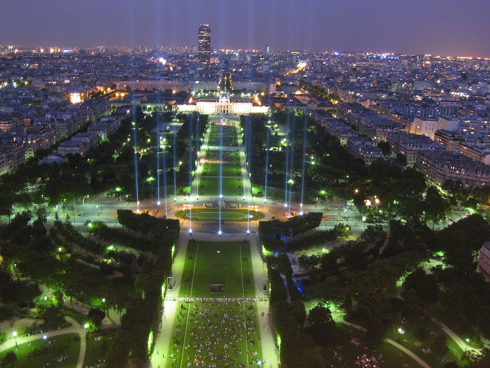 Champ de Mars vista da Torre Eiffel