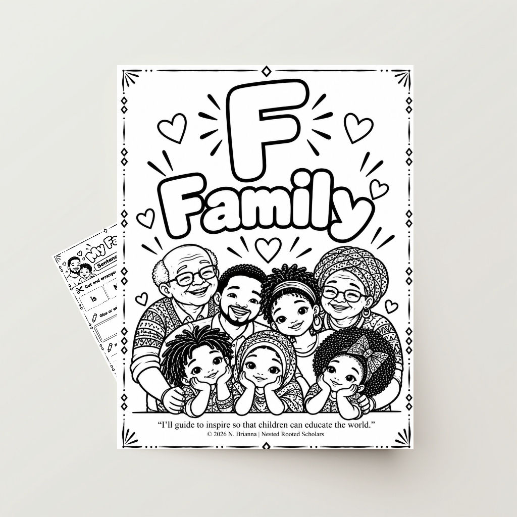 I am Family | Literacy Activity