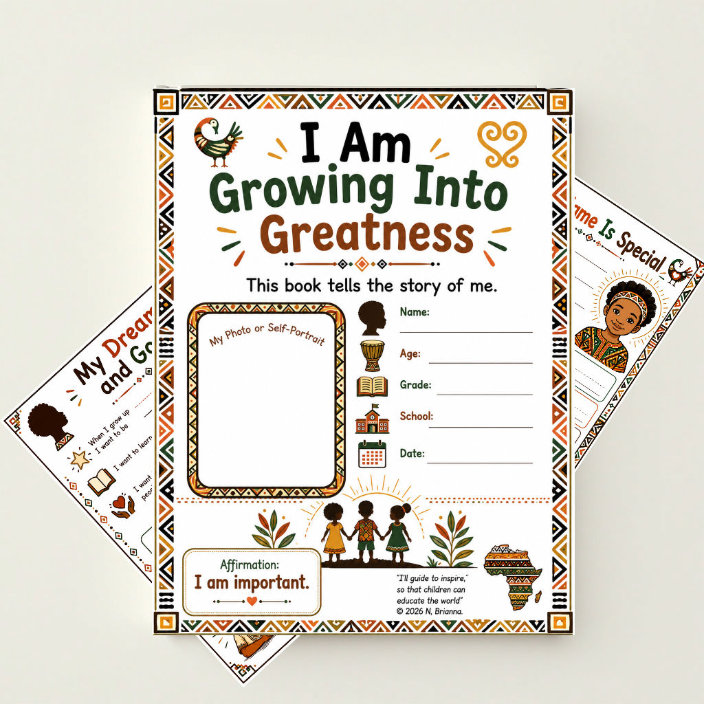 All About Me | Identity & Belonging Colored Version Workbook