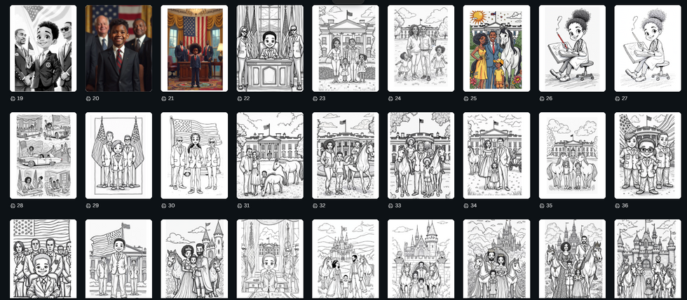 Black boy astronaut coloring page, printable STEM activity for kids Black girl superhero coloring sheet, empowering printabl