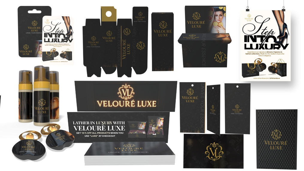 Gift card design, product box, trade show or retail displays, product development and labels, tags, promotional inserts, and product tags plus flyer design bundle.