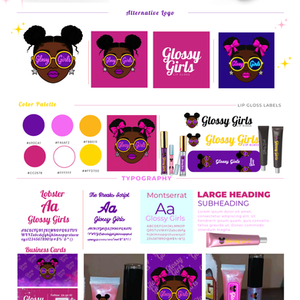 Glossy Girls Brand Kit Design