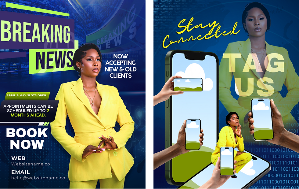 News style promo templates Canva Pro, bold headline campaign layouts for ads and promotions
